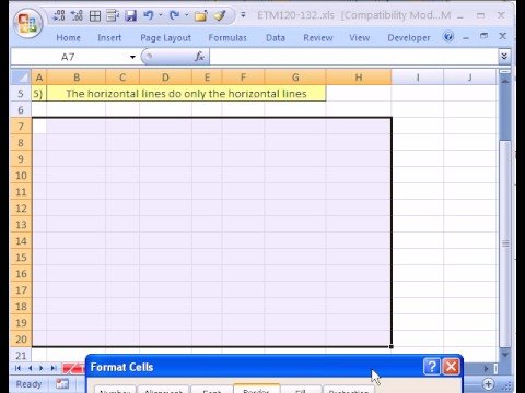 Excel Magic Trick #132: Borders For an Accounting Template