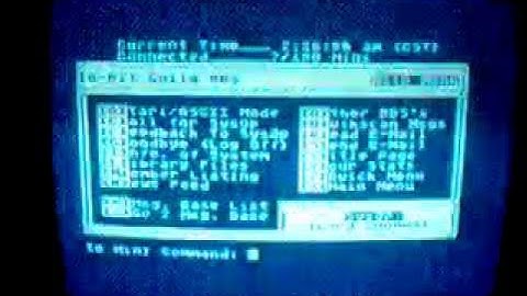 TELNET, BBS Atari STE, Atascii