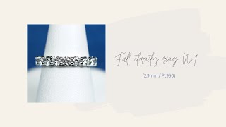 フルエタニティリング ダイヤ 2.9ミリ Large Pt950 Full eternity ring