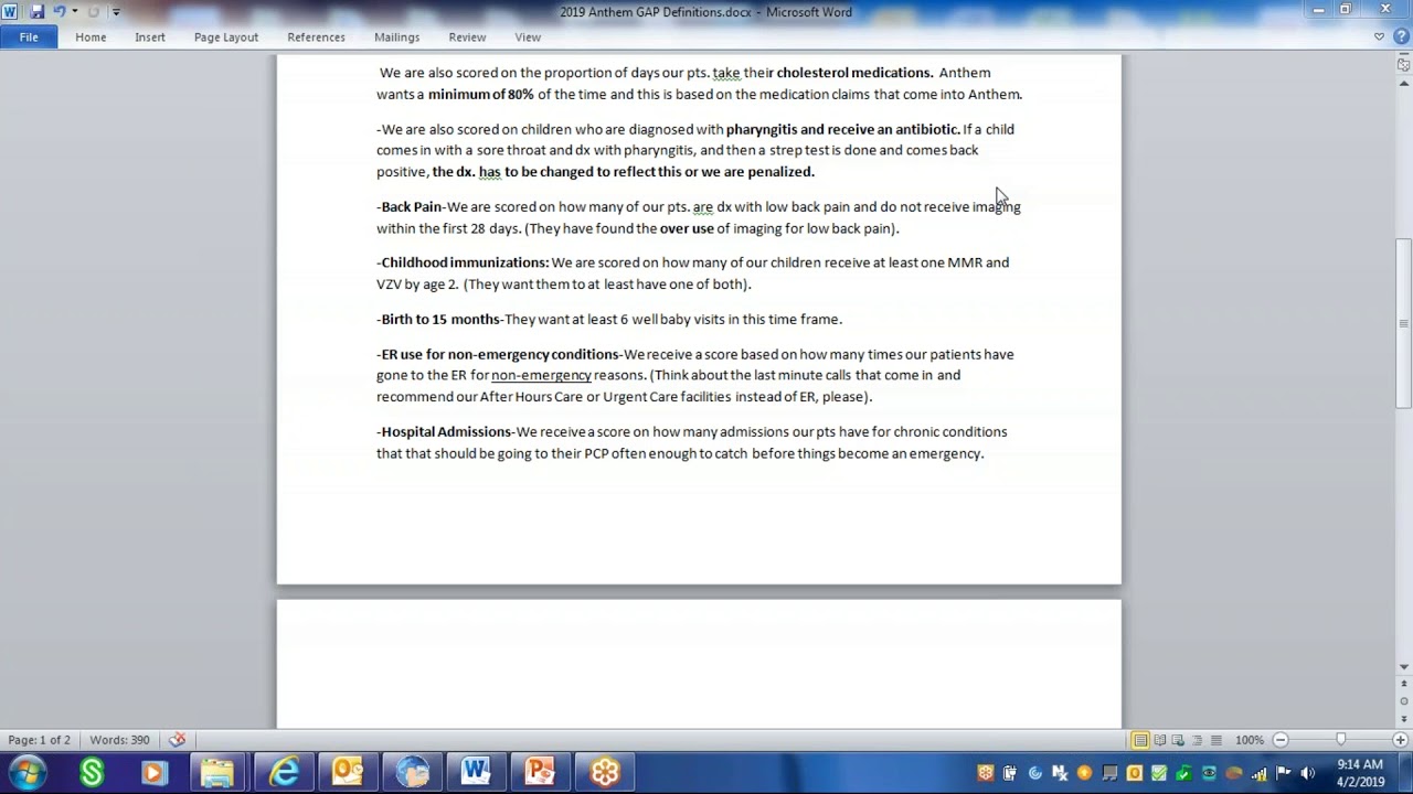 Anthem 2019 GAP Training YouTube