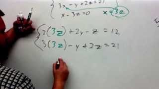 Algebra 2, Lesson 76   3 Equations with 3 Unknowns
