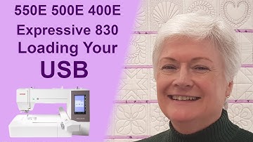 Janome 550E, 500E and 400E | Elna Expressive 830 | Load Designs onto a USB