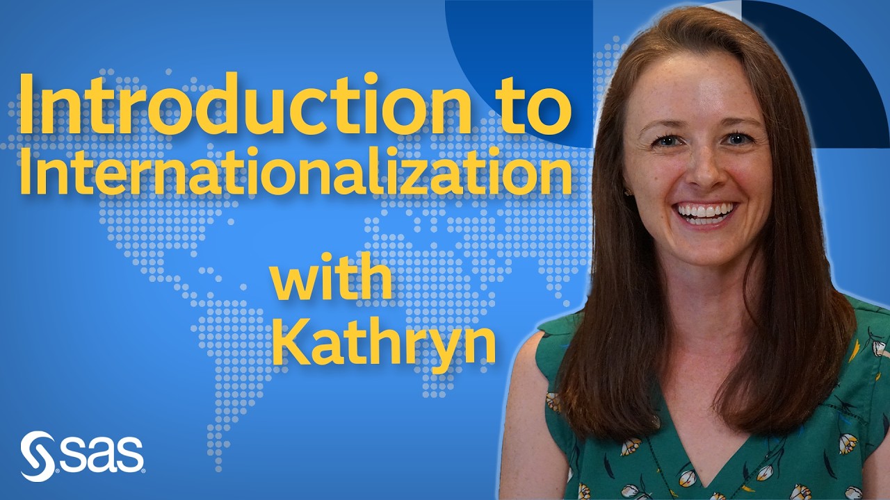 SAS Tutorial | Introduction to Internationalization - YouTube