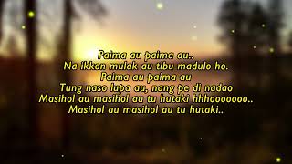 Lirik Igor Sihombing - Paima Au