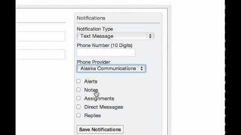 Setting up notifications on Edmodo