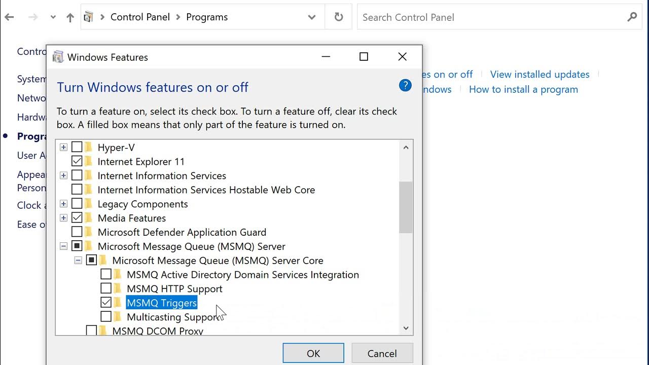 Installing Message Queuing services (MSMQ) on Windows - YouTube