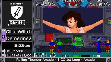 Speedrun Ragnarok 2020: Rolling Thunder (Arcade) - 1CC 1st Loop by GliitchWiitch