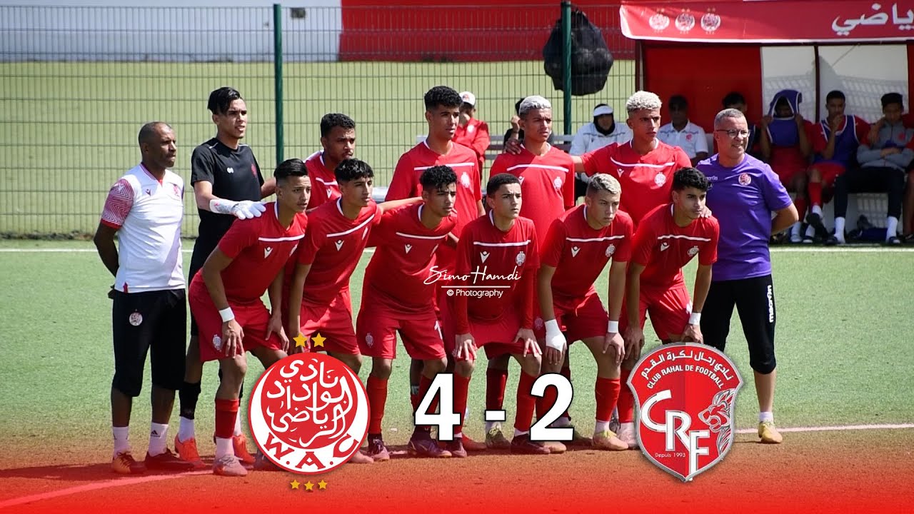 أهداف و ملخص مباراة شبان نادي الوداد الرياضي و فريق رحال لكرة القدم، ملعب بنجلون