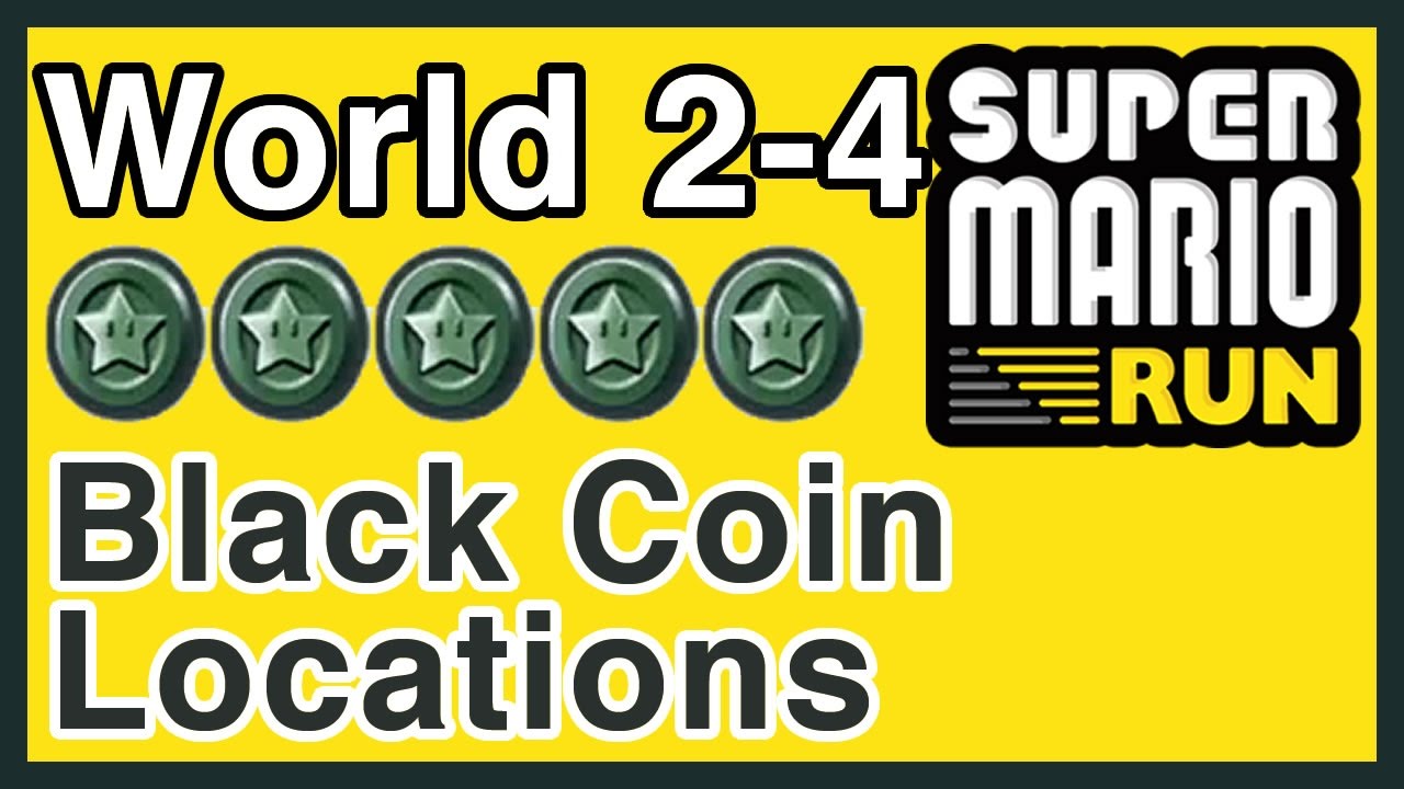 Super Mario Run - World 2-4 - Black Coin Locations
