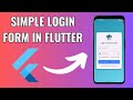 How to create Flutter Login Screen UI Design with Functionality | Flutter Login Page Tutorial