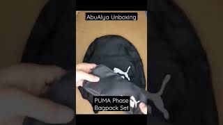 #unboxing PUMA Phase Backpack Set.#puma #backpack #sport #pumamalaysia #fyp #fypシ #fypage #fyp #fypp