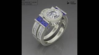 🔥 100 Ready-to-Print Solitaire Ring Designs lot 4. | 3DM & STL Files for Jewelry Professionals