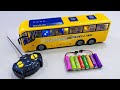 Unboxing Ev 3D Stunt Dump Truck, remote control RC city bus, ✅Ev Police bus,RC Concept #remote