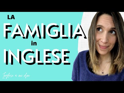 Come descrivere i membri della FAMIGLIA in INGLESE | Relazioni di parentela in inglese