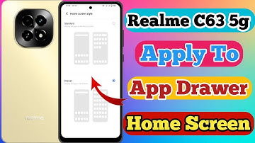 Realme C63 5g App Drawer Setting Kaise On Kare // How To App Drawer Setting On Realme C63 5g