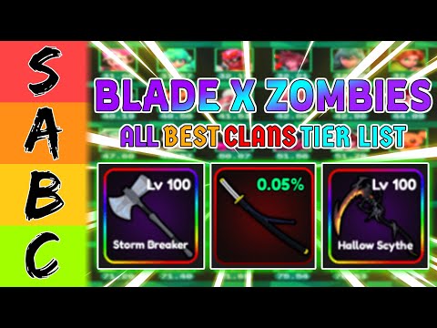 Ultimate Roblox Blade X Zombies Sword Tier List – Best Blades for Bosses