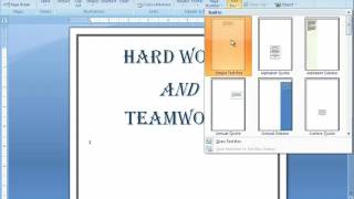 YouTube   Word 2007 Tutorial 18   Making A Simple Poster