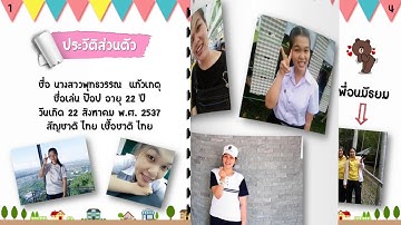 แนะนำตัวด้วยโปรแกรม Microsoft PowerPoint 2013