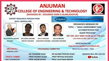 NAAC Assessment and Accreditation for AQAR process