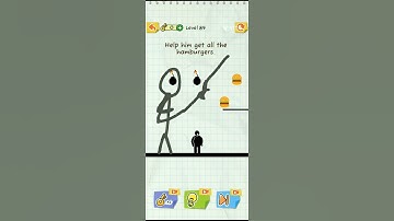 help h get all the hamburger level- 89 draw 2 save game video funny😝 game #viralshort #youtubeshort