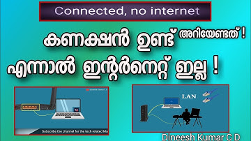 connected but no internet | malayalam tutorial | Dineesh Kumar C D | unidentified network