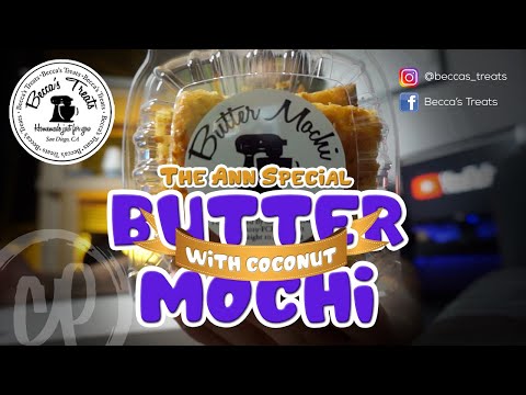 TRYING OUT THE ANN SPECIAL BUTTER MOCHI W/TOASTED COCONUTS | BECCA'S TREATS | S1E73