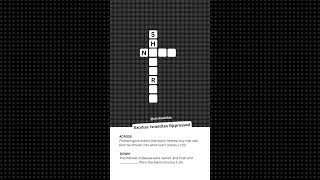 Bible Crossword Puzzle | Christian #Short No. 104 (Exodus: Israelites Oppressed) #shorts screenshot 3