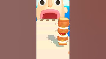 Sandwich runner Max Level (Android,ios) Gameplay #shorts