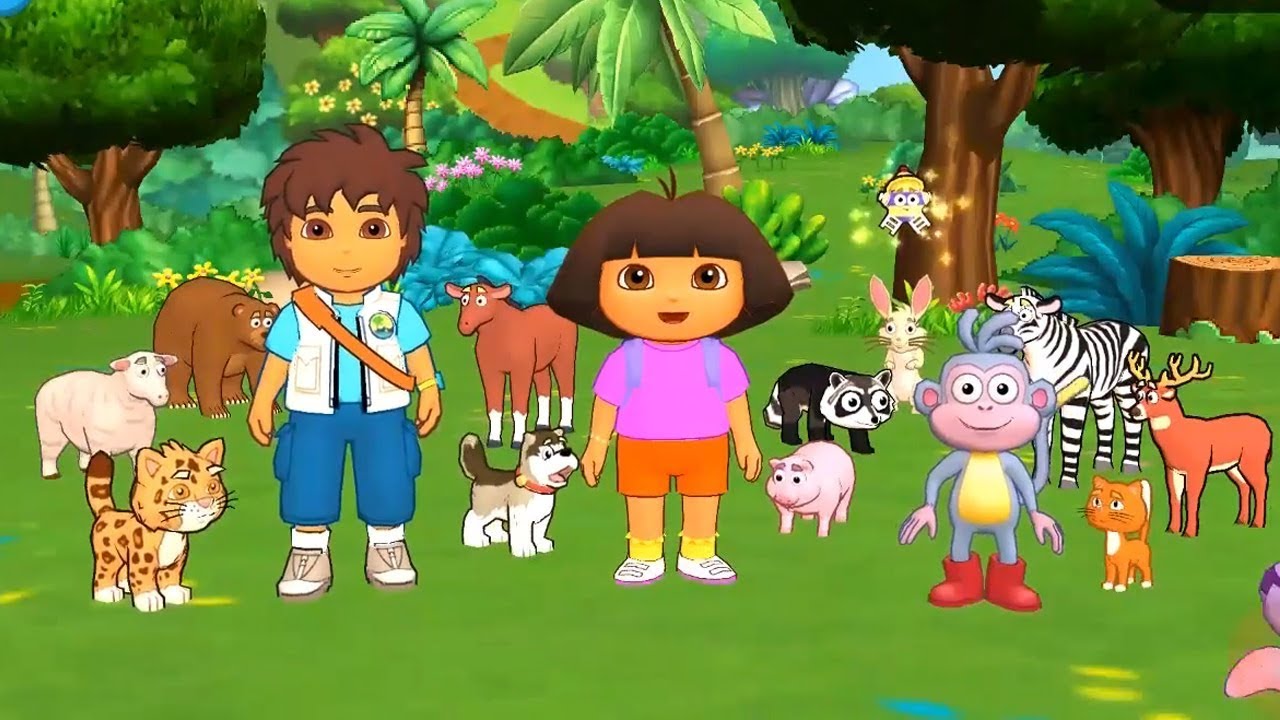 Dora & Diego Animal Rescue Learn Play for children, Develop Problem ...