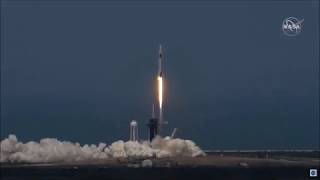 Nasa SpaceX launch Crew Dragon spacecraft with astronauts Robert Behnken and Douglas Hurley