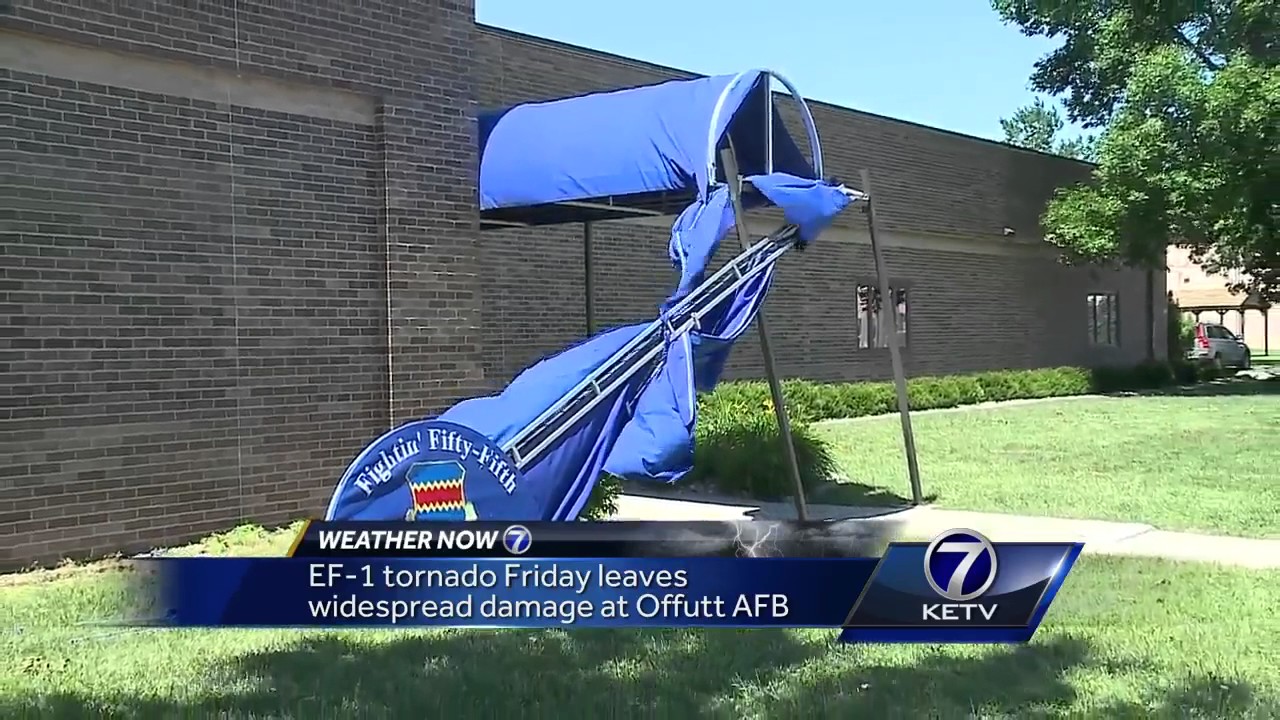 EF1 tornado Friday leaves widespread damage at Offutt AFB YouTube