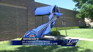 EF-1 tornado Friday leaves widespread damage at Offutt AFB