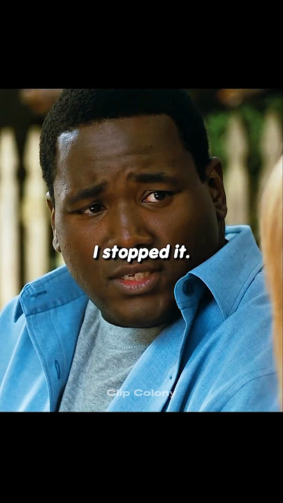 He saved the child from being hurt using his arm 🧔🏾‍♂️💪🏾  #theblindside
