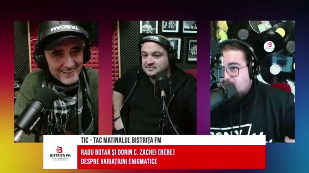 Actorii Dorin C. Zachei și Radu Botar despre Variațiuni Enigmatice la Bistrita FM