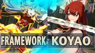 Gbvsrframework Ferry Vs Koyao Vira High Level Gameplay.