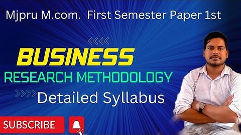 M.Com. first Semester Paper 1st Detailed Syllabus as per N.E.P. #mjpru_updates #mjpru #mcomstudents