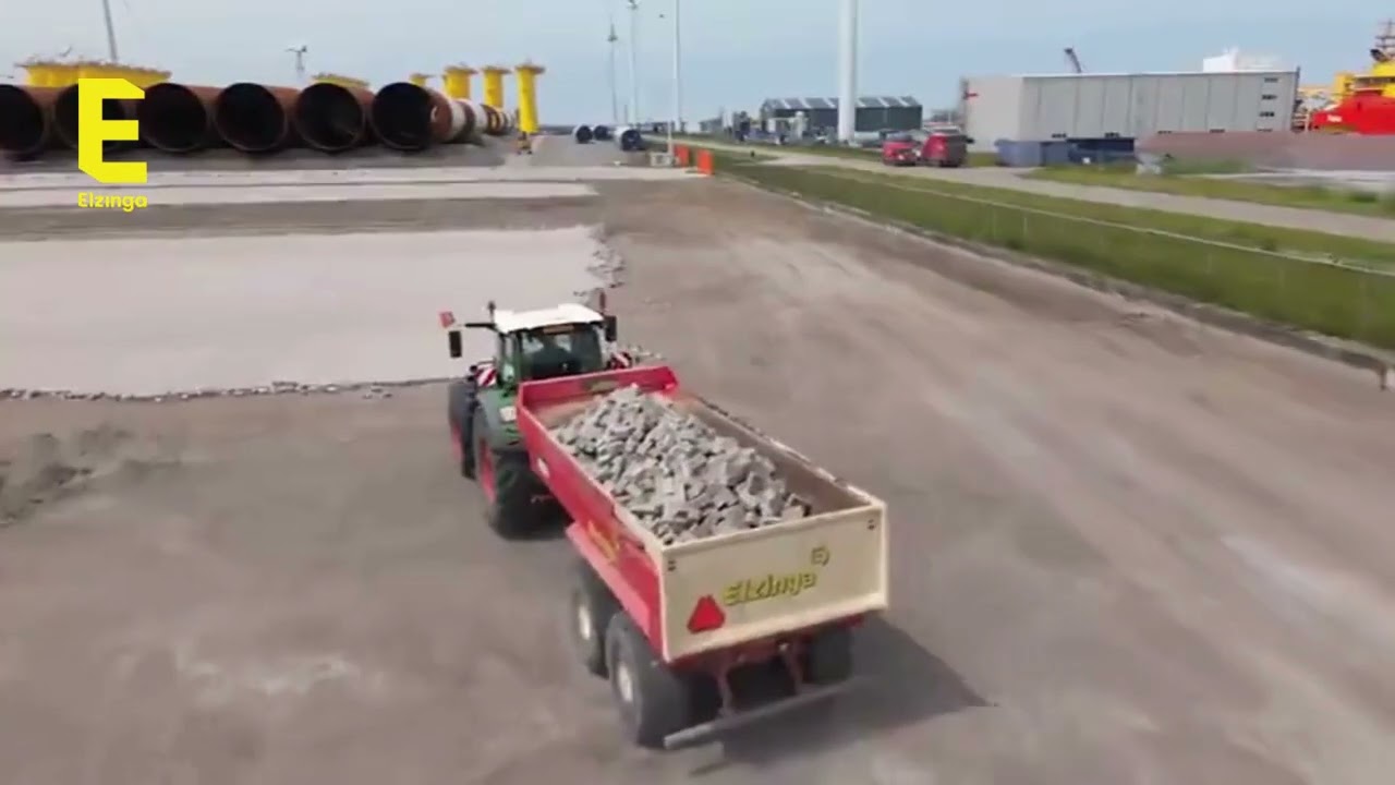 2024-12 Werkzaamheden Elzinga Groep bij Buss Terminal, Eemshaven