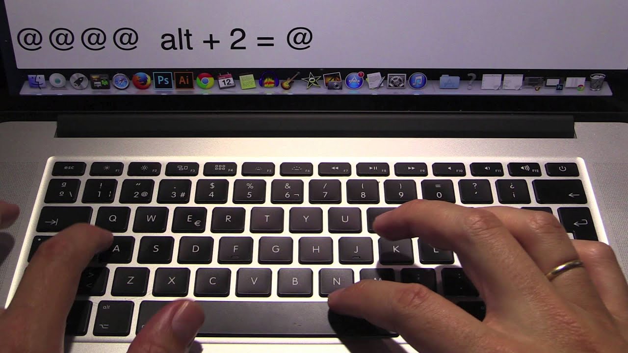 escribir arroba con Mac Portátiles Macbook Pro Air Sobremesa YouTube