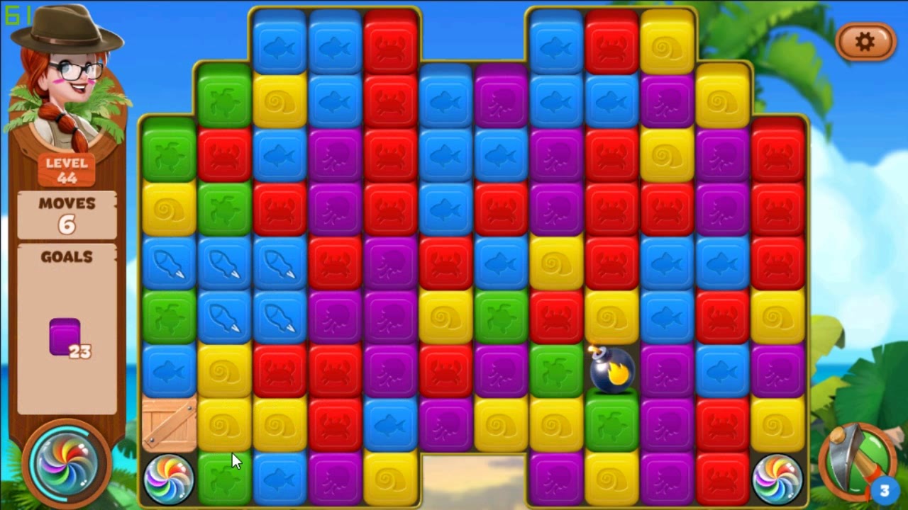 Lost Island Blast Adventure level 44
