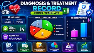 Diagnosis and Treatment Record Excel Template