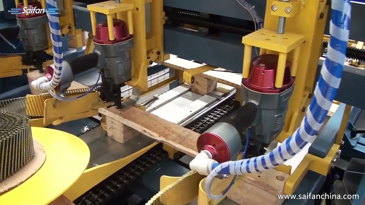 SF9022 automatic block pallet leg nailer 