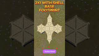 2X1 With Shell Honeycomb Base Footprint | Rust 2026 #rust #rustbase #rustshorts