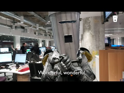 Count Binface inside Channel 4 News