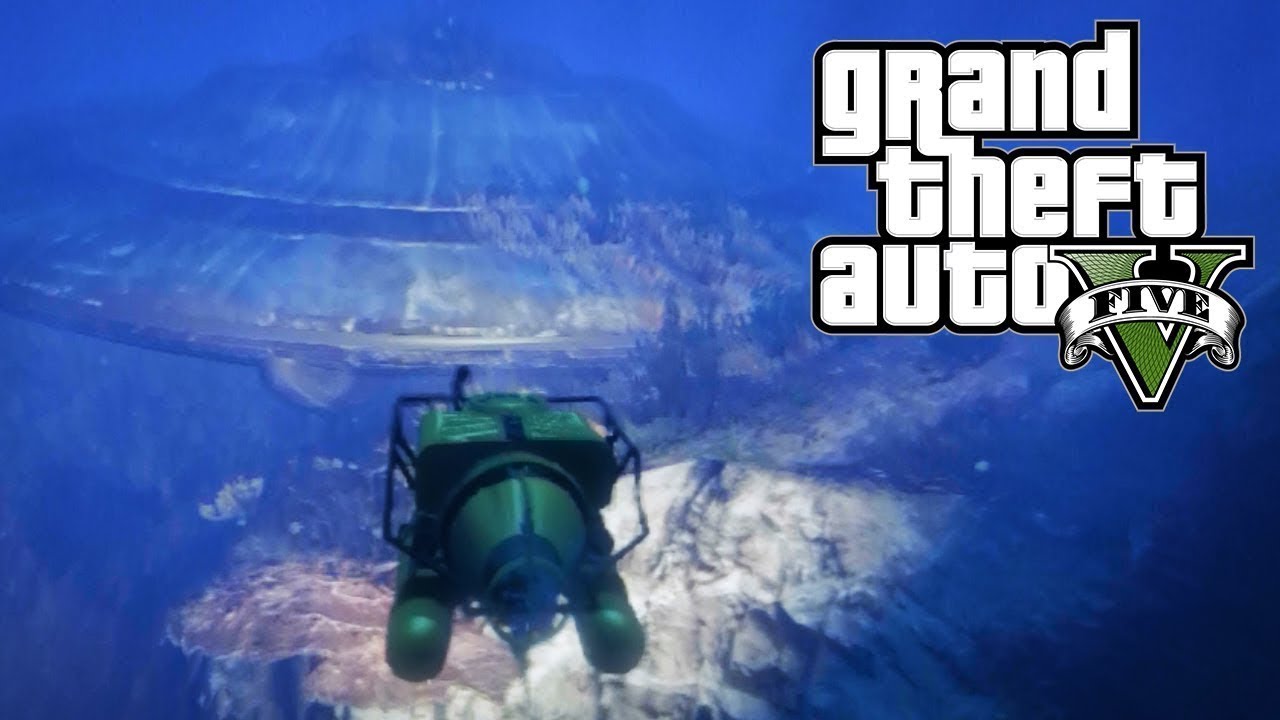 I FOUND IN GTA 5 UNDERWATER CRASHED UFO!!!!! YouTube