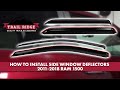 How to Replace Side Window Deflectors 2011-2018 Ram 1500