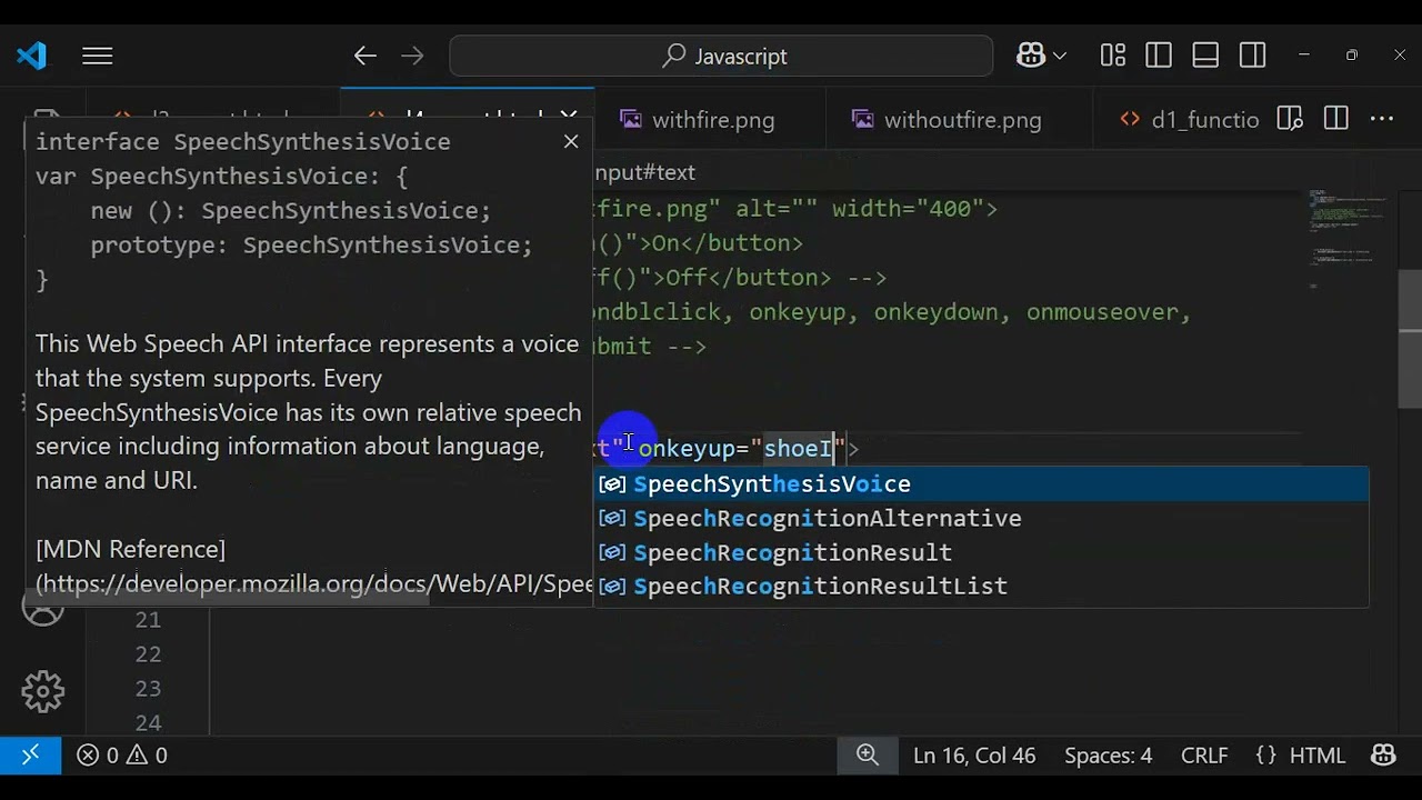 JavaScript Keyboard, Mouse & Change Events with DOM | onkeydown, onmousemove, onchange Explained