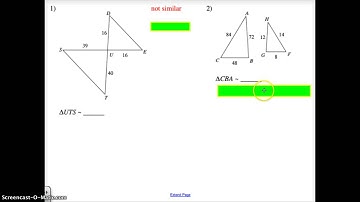 Geometry 7.5 Theorems for Similar Trianglesq