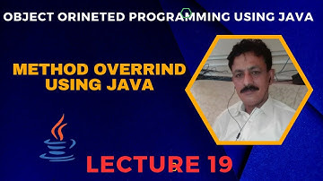 Method Overriding using Java | Object Oriented Programming using Java