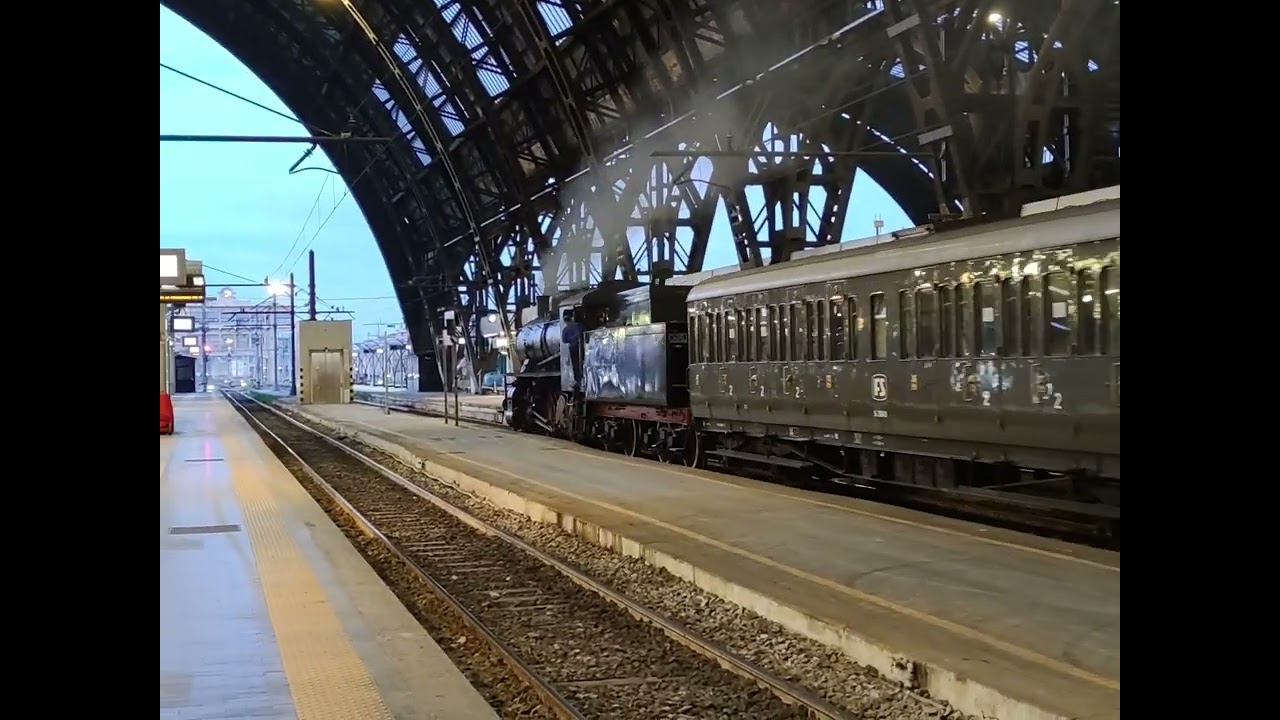 TRENO STORICO A VAPORE MILANO CENTRALE