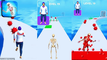 DNA Run☠️💀 NEW SKIN 1 / Gameplay Tutorial (Android,ios) Level 19 DR3D19L (PART-5)